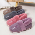 Litfun Warm Plush Slippers For Women Men Winter Indoor Fashion Furry Slippers Flully Cotton Slides Comfortable Home Bedroom Shoe House Foocus.