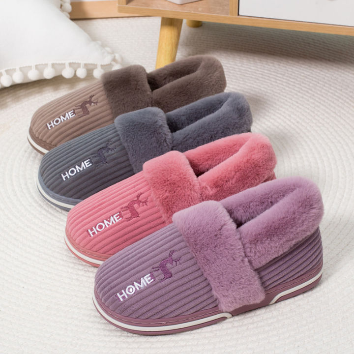 Litfun%20Warm%20Plush%20Slippers%20For%20Women%20Men%20Winter%20Indoor%20Fashion%20Furry%20Slippers%20Flully%20Cotton%20Slides%20Comfortable%20Home%20Bedroom%20Shoe%20House%20Foocus%20-%20Image%205