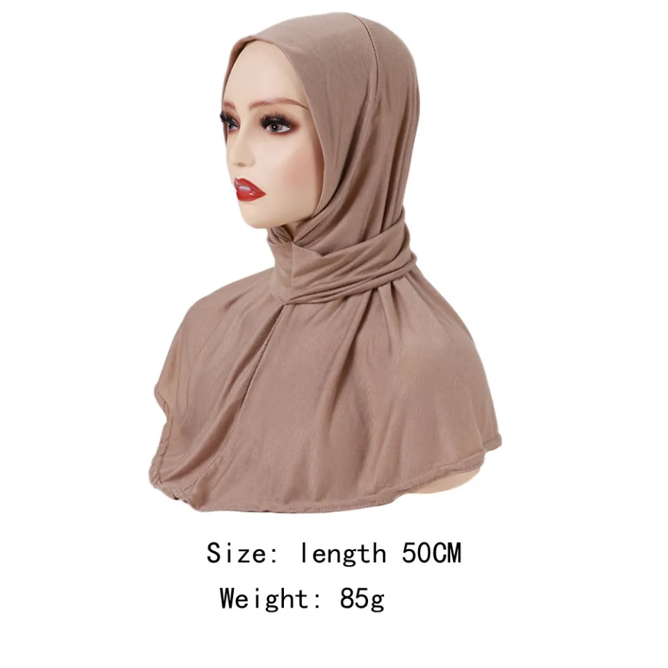 Ready To Wear Hijab Scarf Shawl Hijab Tie Casual Print Muslim