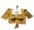 Half Quarter Hata silk Golden Blouse For Women. 