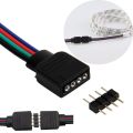 RGB LED Strip Light Connector 4 PIN Needle 10mm for RGB LED Strip Light SMD2835 SMD5050. 