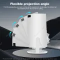 Mini Projector with Android 11, HY300A Home Projector 4K Ultra Hd Support, Smart Magcubic Projector 5G WIFI6 BT5.0 Auto Horizontal Correction, 180°Rotatable Outdoor Projector for Phone/Laptop (White). 