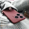 Tokifu For Realme C63 Back Cover Matte Simple Solid Color Soft Silicone TPU Case. 