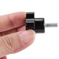 ZOROOM M6 x 15mm Male Thread Screw Star Head Locking Screw Handle Black 2 Pcs.