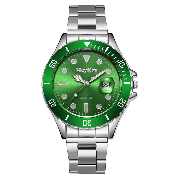 【Exclusive Offer】Green Water Ghost Men's Watch - Calendar Quartz Strap Watch for Men - Manufacturer