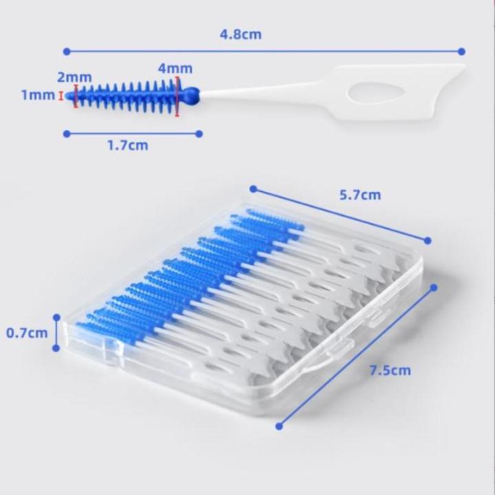 100pcs%20/Set%20Silicone%20Interdental%20Brushes%20Super%20Soft%20Dental%20Cleaning%20Brush%20Teeth%20-%20Image%203