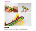 Mini Plastic Fingerboard Professional finger skateboard for kids novelty items Toy Finger Skate with spring and ring. 