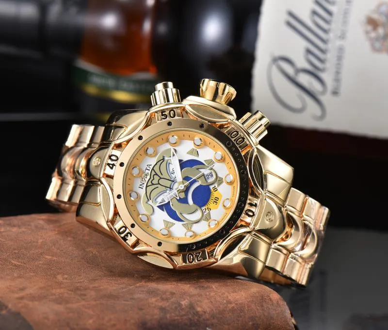 2021 Wholesale of Men's Invicta Large Plate Watch Steel Strip