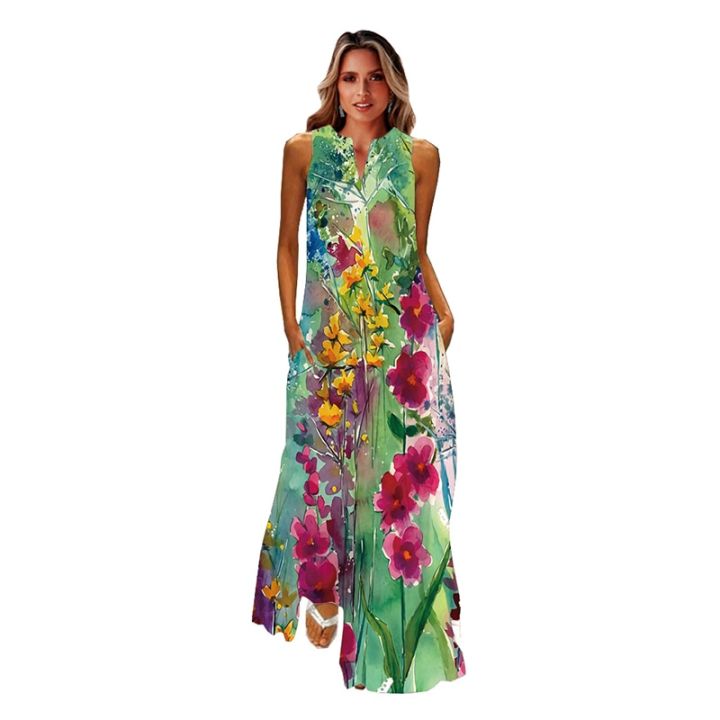 WAYOFLOVE%20Summer%20Beach%20Women's%20Dress%202021%20Elegant%20Robe%20Long%20Dress%20Party%20Sleeveless%20Dresses%20Women%20Casual%20Sundress%20Vintage%20Dresses%20-%20Image%206