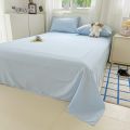 Solid Ash Colour King Size Bed Sheet With Pillow Cover - Bed Sheet.