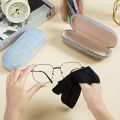 New Vimiss Fabric Hard Eyeglass Case, Hard Shell Glasses Case, Portable Glasses Cover Eyeglasses Holder Box with Cleaning Cloth for Men Women #vimiss. 