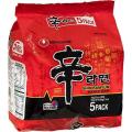 NongShim Shin Ramyun Noodle Soup Pack of 5 - (120g X 5 Pack). 