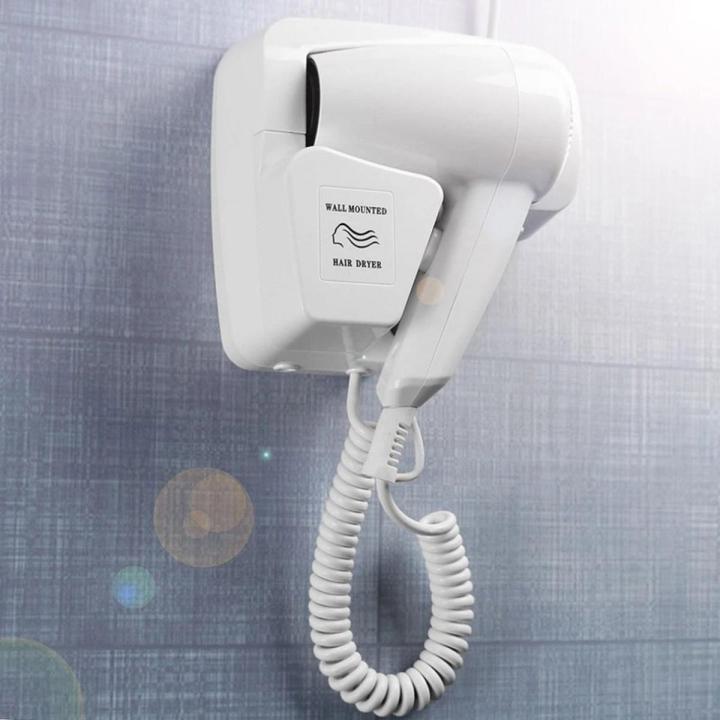 Hotel wall-Mounted Hair Dryer Professional Leafless Blow Dryer Negative Ion Temperature Control 2-Speed Styler