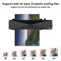 A4 Hot Laminator Portable Home Photo for A4/A5/A6 Laminating Film EU Plug. 