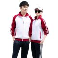 Spring and autumn junior high school college student class uniforms for men and women long sleeve sports suits, white high school students school uniforms two-piece set. 