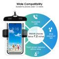 Doomhot Waterproof Phone Case Summer Swimming Diving Surfing Small Waist Floating Airbag Mobile Phone Waterproof Bag for 7.2 inches Phone Swimming Dry Bag IPX8 Protective. 
