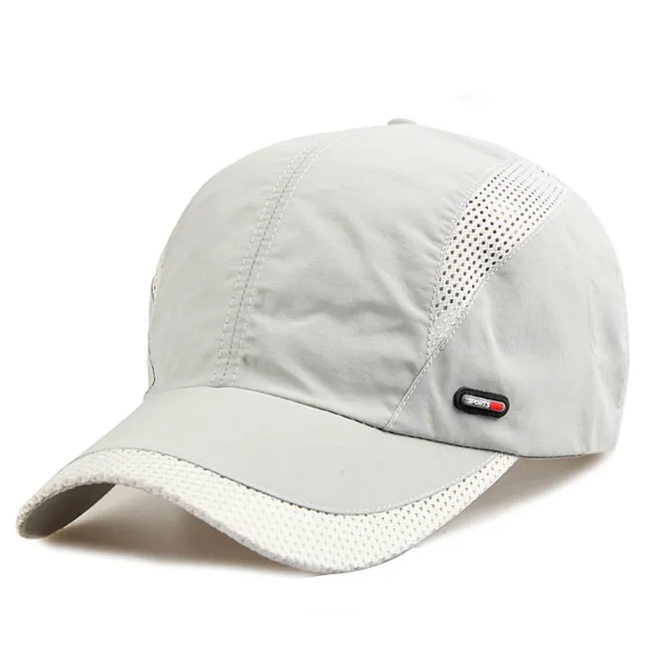 Hat%20Men's%20Korean-Style%20Trendy%20Outdoor%20Quick-Drying%20Sports%20Sun%20Protection%20Breathable%20Sun-Proof%20Mesh%20Sun%20Hat%20Baseball%20Peaked%20Cap%20Summer%20-%20Image%205