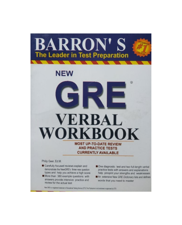 Barrons GRE Verbal Workbook | Daraz.com.bd