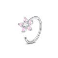 1Pcs Fashion Star Heart CZ Nose/Lip/Ear Hoops Septum Hoop Nose Ring Crystal Piercing Ear Tragus Cartilage Earrings Body Jewelry. 