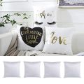White Plain Sublimation Blanks Pillow Case Cushion Cover Pillowcase. 