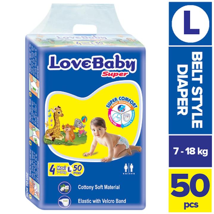 Love Baby Maxi Belt Diaper (L) (7-18 kg) - 50pcs