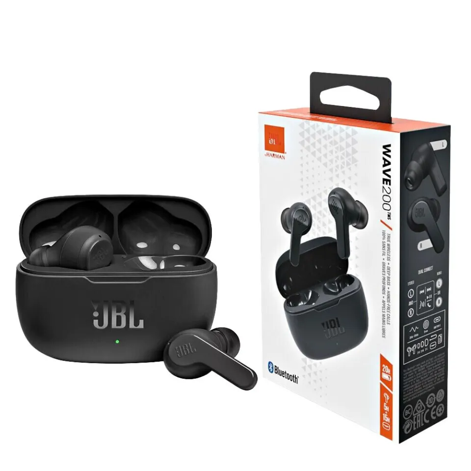 JBL Wave 200 TWS True Wireless Earbuds Wireless Deep Bass In-Ear Headphones  Earphones