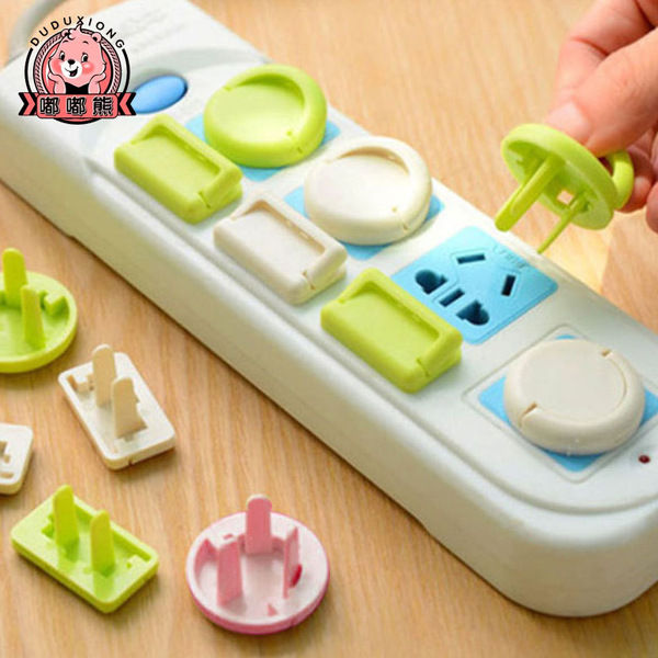 10 Pcs Child Safety Protection Socket Plug Protector Baby Electric Shock Protection Power Supply Cover Anti-Electric