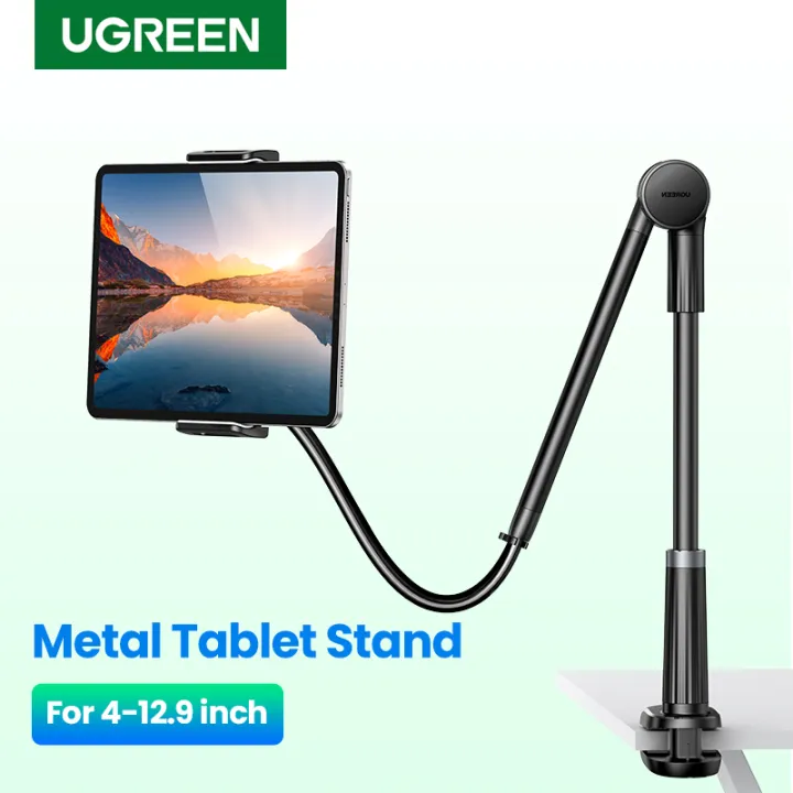 UGREEN%20Phone%20Tablet%20Stand%20iPad%20Holder%20for%20Bed%20iPad%20Mount%20Stand%20Gooseneck%20Tablet%20Stand%20Holder%20for%20Desk%20Video%20Re-cording%20Laying%20Down%20Rotating%20Swivel%20Swing%20Arm%20for%20iPad%20Pro%20iPhone%20Samsung%20Tabs%20Fire,%2012.9''%20-%20Image%209