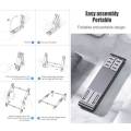 Foldable Laptop Stand Holder - 3 In 1 Portable Notebook Holder for iPhone, Xiaomi - Multifunction Adjustable Non-slip Desktop Bracket.