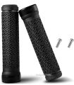 Premium Bike Handlebar Grips, Single Lock-on Bike Grips, Professional Mountain Bicycle Handlebar Locking Grips with Anti-Slip, 2PCS Screw.