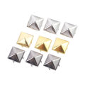 4 Claws Fashion for Hat,Bag,Clothes Pyramid Shape Metal Spikes Spots Nailhead Releasable Sewing Decor Garment Supplies Square Rivets DIY Studs.