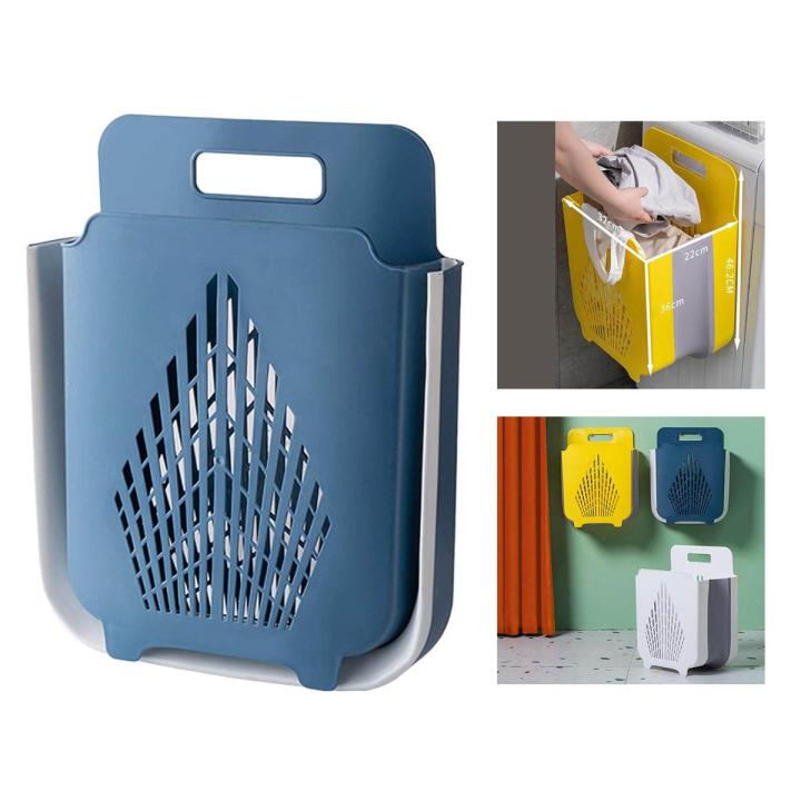 Foldable Laundry Basket Large Folding Storage Organizer White