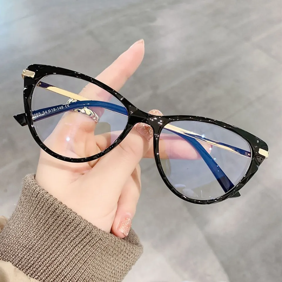 Fashion TR90 Ladies Cat Eye Glasses Frames Women Brand Designer Clear Lens Eyeglasses Optical Frame Female Fashion Eyewear Daraz .bd