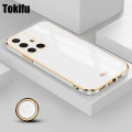 Tokifu For Samsung Galaxy A51 A71 Deluxe Fashion 6D Electroplate Border Shiny Phone Back Cover Soft Silicone Case. 