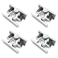 QUANBU 4Pcs Spring Loaded Door Easy Lock Stop Catch Release Clamp Double Roller Catch (Mp-4).