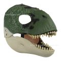 Halloween Cosplay Dinosaur Mask Natural Latex Dinosaur Toy Head Moving Chin Raptor Dinosaur Mask. 