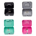 Mini Money Safe Box Compact Portable Sturdy Cash Box Metal Lockable Metal Key Box for Kids Adults Savings Home Use Travel. 