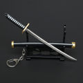 Anime Roronoa Zoro Keychain For Men Katana Cartoon Eight Color Samurai s Key Chains Women Keyrings One Piece Q-053. 