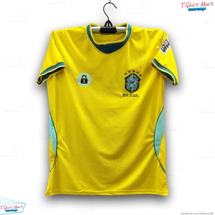 Brazil World Cup Jersey 2026 Thai Premium Football Jersey For Men - Half Sleeve World Cup t shirt - Brazil Jersey 2026