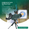 SVBONY SV28 Plus Spotting Scopes with Tripod 14-45×50/25-75x70/20-60×80/20-60x60 Angled/Straight with Phone Adapter Blutooth Remote Shutter Waterproof Compact for Birding moon watching Wildlife Viewing. 