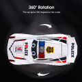Hellokimi Electric Toy Car 360°Rotation P o lic e Car Vehicle with LED Light Music Dancing Deformation Rotating Car Light Music Dancing Deformation Rotating Car Automatic Lifting Door Universal P o li ce Cars Educational Toy Gifts For Kids.