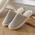 2024 New Linen Shoes Women And Men Household Slippers Indoor Floor Shoes Summer Women's Mute Slippers Sandals Slippers. 