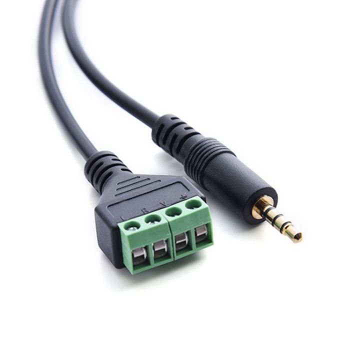 2X%203.5mm%20Screw%20Terminal%20Adapter%20Speaker%20Cable%204-Core%20Stereo%20TRRS%20Male%20Hole%20to%20AV%204%20Screw%20Terminal%20Balun%20Connector%20Cable%20-%20Image%204