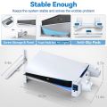 for PS5 Horizontal Cooling Stand with 3-Level Fans PS5 Controller Charging Station with Headset Holder for Playstation 5. 