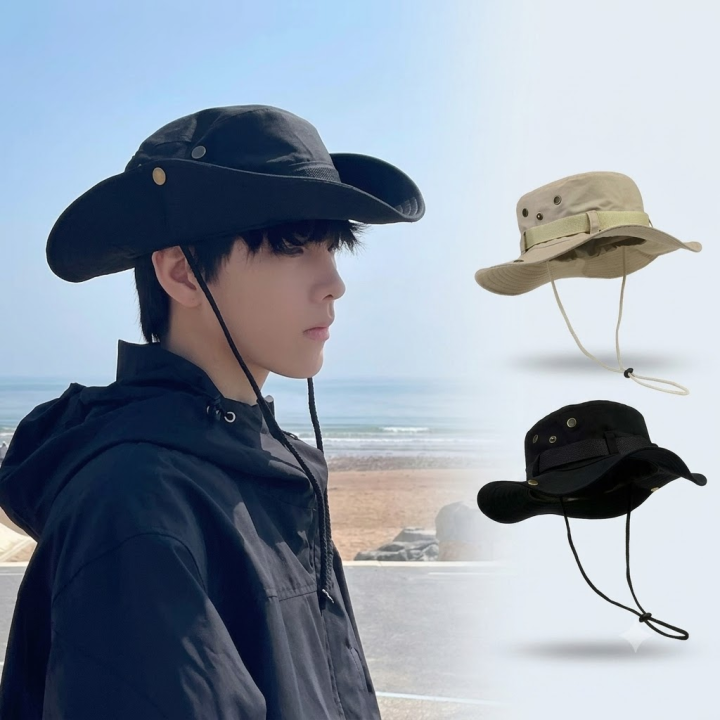 1pcs%20Outdoor%20Jungle%20Cap%20Tactical%20Hat%20Sunscreen%20Cap%20Boonie%20Hat%20Summer%20Sun%20Protection%20Cap%20for%20Hiking%20fishing%20Outdoor%20sports%20Jungle%20Hat%20Cap%20-%20Image%202