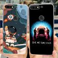 For Huawei Y7 Prime 2018 Case Luxury Painted Back Cover Clear Silicone Soft Fundas Phone Cases For Huawei Y7 Pro 2018 Back Cover.