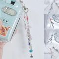 Blue Pink Jellyfish Keychain Jellyfish Phone Charm Star Phone Strap Y2K Beaded Long Tassel Keychain.