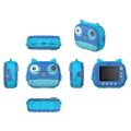 1080P Cute Kids Instant Camera 12MP Kids Digital Camera with 3 Printing Paper Rolls 2.4inch IPS Screen-blue. 