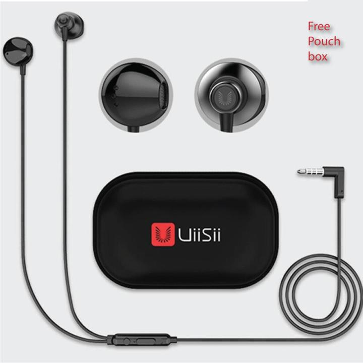 Uiisii Hm12 Wired Half In-Ear Deep Bass Music Earphones - Headphone - Ear Phone - Earphone