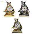 Desk Alarm Clock, Home Decor, Sailing Sculpture, Bedside Clocks Table Clocks for Living Room, Bedrooms, Kitchen, Kids, Adults. 